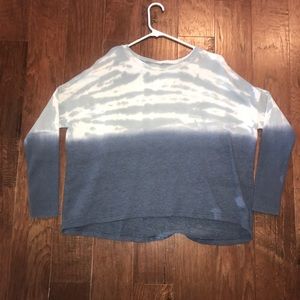 Blue Tie Dye american eagle sweatshirt